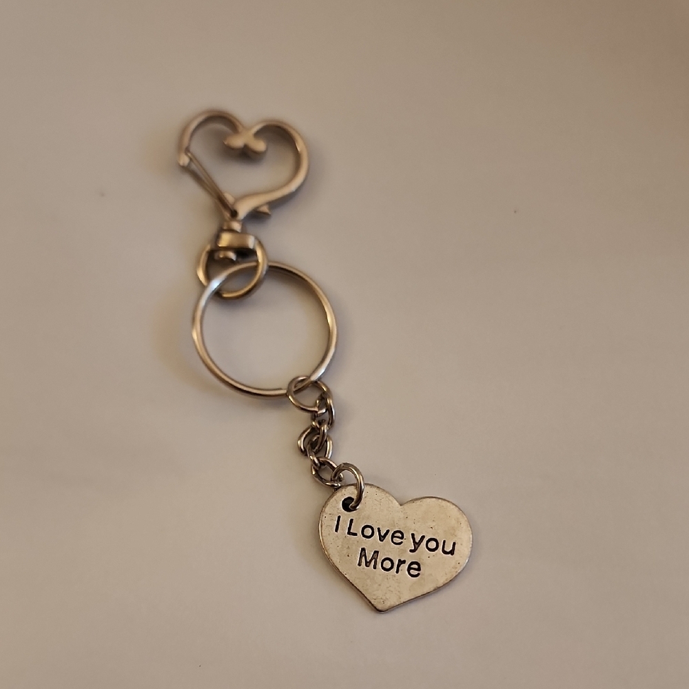 I Love You More Keychain Handcrafted By Betsy